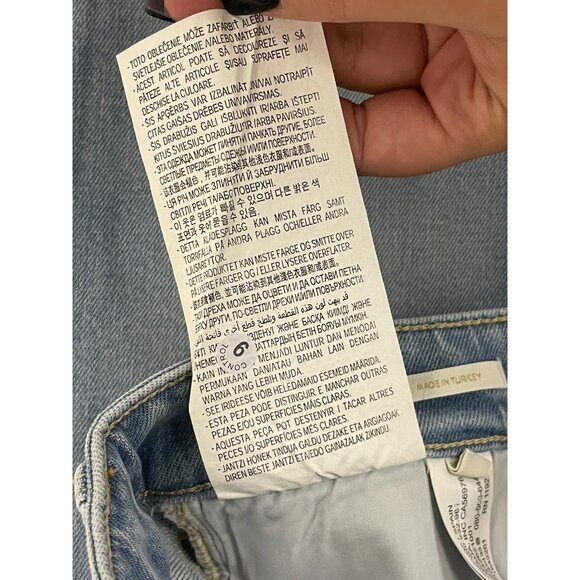 Massimo Dutti Women Jeans EU 36 US 4 Blue Cropped Mid Rise Slim Fit 5060/817 NWT - Picture 9 of 16